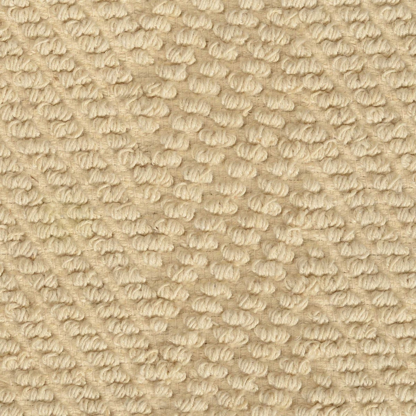 6inches x 9inches Ivory Plain Herringbone Woven Jute Indoor Area Rug