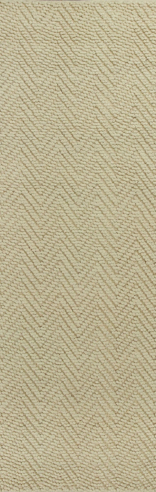 6inches x 9inches Ivory Plain Herringbone Woven Jute Indoor Area Rug