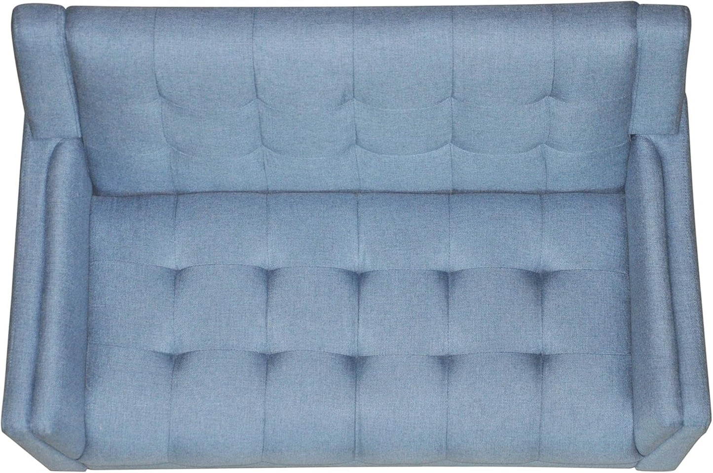 Blue Mid-Century Modern Loveseat Stylish and Comfortable