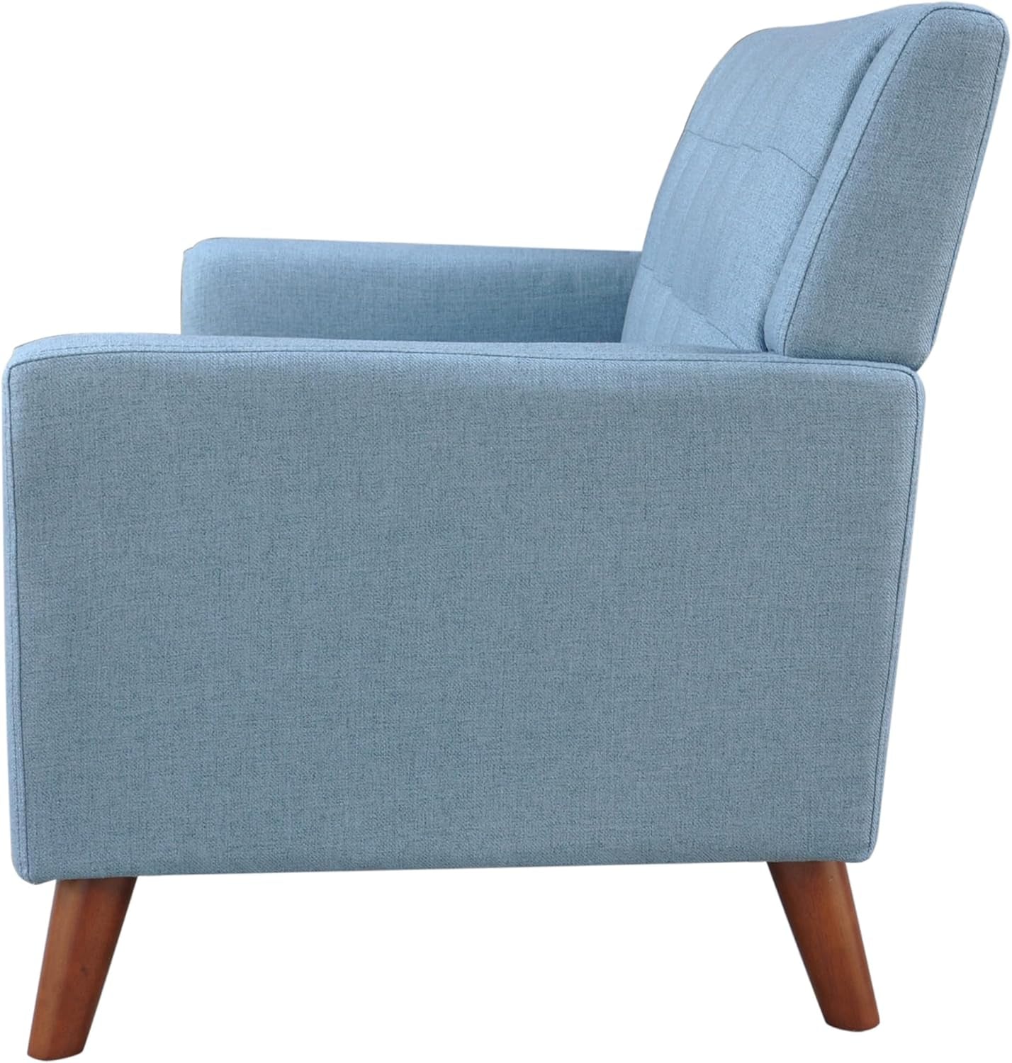 Blue Mid-Century Modern Loveseat Stylish and Comfortable