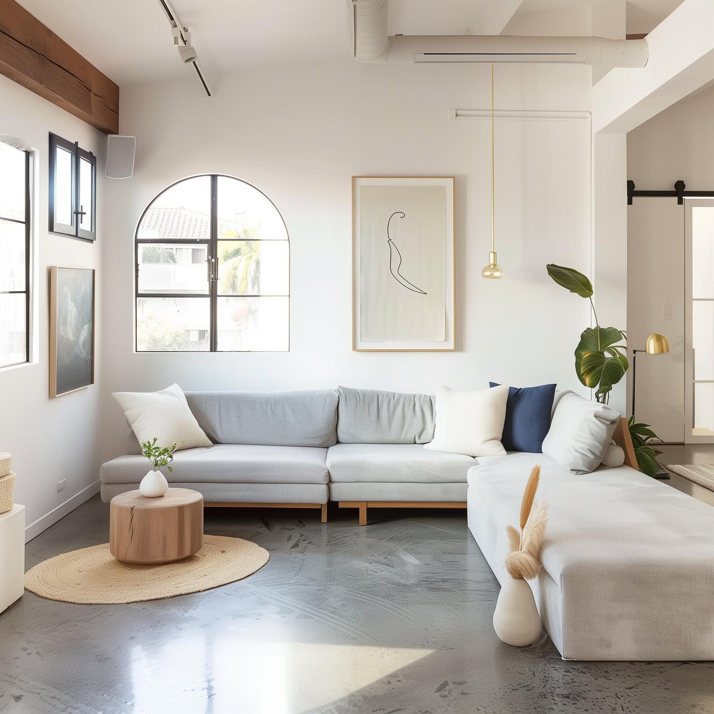 Estancia ALPACA BLEND Throw - Grey / Mustard Yellow